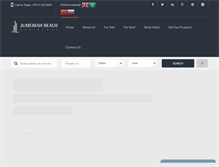 Tablet Screenshot of jumeirah-beach-residence.com